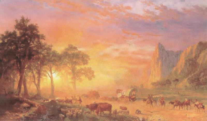 Albert Bierstadt The Oregon Trail Sweden oil painting art